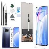 RongZy für Xiaomi Mi 10T Lite 5G M2007J17G LCD Bildschirm ersatz Digitizer Touchscreen Montiert Ersatz mit Werkzeugen (Schwarz)