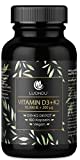 Vitamin D3 10.000 I.E + Vitamin K2 MK7 200 mcg Depot (180 Kapseln Hochdosiert & Vegan) Vitamin D3 K2 Kapseln hochdosiert