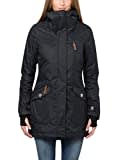 berydale Winterjacke Damen Parka I Warme Übergangsjacke Damen Herbst I Atmungsaktiver, Wind- und Wasserdichter Funktions Parka I Jacke Damen Wintermantel Damen-Jacken Damen Winterjacke, Schwarz, XL