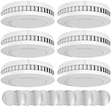 XINDUM Rauchmelder mit Starkere Magnethalterung 6er Set, 10 Jahre Batterie Feuermelder, TÜV Rheinland-Zertifiziert, Rauchwarnmelder, Standalone, Weiß