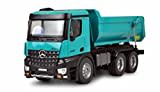 Amewi 22533 Mercedes LKW Kipper PRO Metall V2 Lizenzfahrzeug 2,4GHz RTR Petrol inkl. zusätzlichem Akku