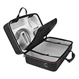 inRobert Tragetasche f¨¹r PS5 kompatibel mit PS5 Disk/Digital Edition Hard Shell Handtasche mit Schultergurt f¨¹r PS5-Konsole, Controller, Kopfh?rer, Kabel und Disc, Schwarz, Krawattenetui