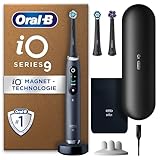 Oral-B iO Series 9 Plus Edition Elektrische Zahnbürste/Electric Toothbrush, PLUS 3 Aufsteckbürsten inkl. Whitening, Magnet-Etui, 7 Putzmodi, Geschenk Mann/Frau, Designed by Braun, black