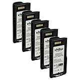 vhbw 5X Akku Ersatz für Motorola NNTN8020B, NNTN8020AC, NNTN8023, NNTN8020A, NNTN8020 für Funkgerät, Walkie Talkie (2900 mAh, 3,7 V, Li-Ion)