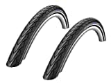 Velo.Set 2 x Schwalbe Marathon Racer Fahrrad Reifen // 35-622 (28×1,35'), Ausführung:schwarz Reflex