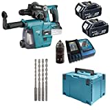 Makita Akku Kombihammer - Bohrhammer - DHR243RTJW - 18V - Bohrer 6 8 10 12 mm SDS Plus 7