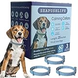 Beruhigendes Pheromonhalsband für Hunde, 3 Packungen, wasserdicht, hält 60 Tage, lindert Angst oder Stress, 63,5 cm, verstellbar, entspannend, bequem, Breakaway-Design, für alle kleinen, mittleren und