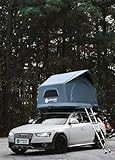 TentHome Dachzelt Aufblasbar Auto 2 Personen Autodachzelt Einfacher Aufbau Outdoor-Glamping-Camping Zelt für SUV, LKW und Universal-Autozelt Grau