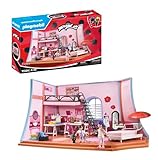 PLAYMOBIL Miraculous 71334 Miraculous: Marinettes Loft, bunter Spielspaß inklusive Marinette, Manon und Zubehör, Abenteuer mit Ladybug, detailreiches Spielzeug für Kinder ab 4 Jahren