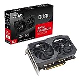 ASUS Dual Radeon RX 7600 V2 OC Edition 8GB GDDR6 Gaming Grafikkarte (AMD Radeon RX7600, PCIe 4.0, 1x HDMI 2.1, 3X DisplayPort 1.4a, DUAL-RX7600-O8G-V2)