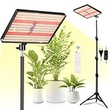 MICCYE Pflanzenlampe LED mit Ständer UV-IR Vollspektrum 286 LEDs Grow Lampe mit 4/8/12H Timer Dimmbares Pflanzenlicht Wachstumslampen für Pflanzen Pflanzenleuchte LED