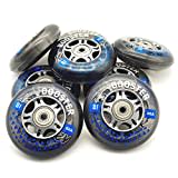 K2 Booster Skate Rollen 8 STÜCK 80mm/82A + ILQ7 + ALU Spacer (SET-30F009.1.1.80mm)