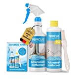 ABACUS® Schimmelentferner Spray & Gel mit Pinsel, Antischimmelspray mit Hafteffekt gegen Schimmel, extrem starkes Anti-Schimmel-Gel entfernt Schimmel, Pilze & Stockflecken in Minuten! (7819)