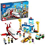 LEGO City Central Airport 60261 Building Toy, with Passenger Charter Plane, Airport Building, Fuel Tanker, Baggage Truck, Cargo and 6 Minifigures, Great Gift for Kids, New 2020 (286 Pieces)