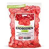 GEFRIERGETROCKNETE ERDBEEREN, 100g Früchte in Scheiben, 100% Trockenfrüchte - natürlich und ohne Zusatz von Zucker oder Zusatzstoffen, Höchste Qualität von Detox Organica