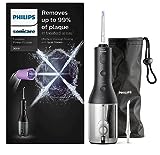 Philips Sonicare kabelloser Power Flosser 3000 Munddusche, Wasser-Flosser für Zähne, Zahnfleisch und Zahnpflege, in schwarz (Modell HX3826/33)