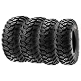 SunF A043 25x8-12 & 25x10-12 Sport-Performance XC ATV UTV Quad Reifen Gelände Radialreifen 6PR TL 63N E4, Satz von 4 Stück