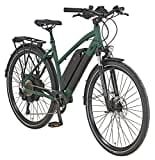 Prophete Entdecker E-Bike eT300 | Erwachsene Elektrofahrrad Damen/Herren/Unisex | Pedelec Trekking 28" mit Hinterradmotor | 10-Gang Kettenschaltung | Matt Grün / Olivgrün