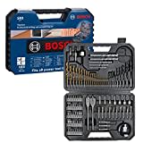 Bosch Accessories Professional 103tlg. Bohrer- und Bit Set Titanium Box (für Holz, Stein und Metall, Zubehör Bohr- und Schraubwerkzeuge)