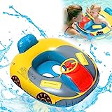 Kinder Schwimmring, Automobil Schwimmring Aufblasbare Schwimmen Ring Schwimmsitz Kinderboot, Schwimmhilfe mit Lenkrad Griff Schwimmhilfe für Kinder(72 * 65cm)