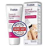 Evolsin® Ekzem & Neurodermitis Creme I OHNE KORTISON I Mindert Juckreiz & beruhigt gereizte Haut I Salbe für gereizte, trockene & irritierte Haut