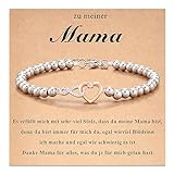 Aunis Geburtstagsgeschenk für Mama Infinity-Herz-Armband Geschenke für Mama Mutter Tochter Geschenk Geburtstag Weihnachten