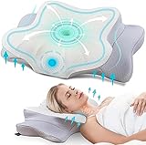 DONAMA Memory Foam Kissen Kopfkissen Nackenkissen ergonomisches Seitenschläferkissen für Seiten, Rücken & Bauchschläfer