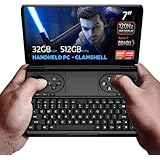 GPD Win Mini 2024 Handheld Gaming PC, AMD Ryzen 7 8840U, 8C/16T bis zu 5,1GHz, Radeon 780M GPU, 32GB LPDDR5 RAM, 512GB NVMe SSD, 7" 1080p 120Hz Touchscreen, Wi-Fi 6