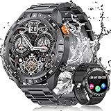 DEKELIFE Smartwatch Herren mit Telefonfunktion, 1,43" AMOLED Always-On Display Armbanduhr, 70+ Sportmodi Uhren Herren mit Herzfrequenz, SpO2, Schlafmonitor, IP68 Wasserdicht Android und iOS, Schwarz