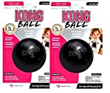 KONG Extreme Ball Hundespielzeug, Größe M/L, Schwarz, 2 Stück