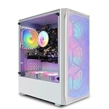 STGsivir-Gaming Desktop PC-Radeon RX 5600 XT 6GB GDDR6,Intel i7 bis zu 3,9GHz,32GB RAM,1TB SSD, 600M WLAN,BT 5.0, RGB Lüfter x 6, W10H64-Gaming Computer Tower-für Gamer und Streaming