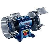 Bosch Professional Doppelschleifer GBG 60-20 (Leistung 600 Watt, Schleifscheiben-Ø 200 mm, Leerlaufdrehzahl 3.600 min-1, inkl. 2x Schleifscheibe Normalkörnung)