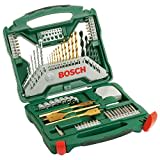 Bosch Accessories Bosch 70tlg. X-Line Titanium Bohrer und Schrauber Set (Holz, Stein und Metall, Zubehör Bohrmaschine)