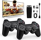 NOBES Retro Konsole Spielkonsole Videospielkonsole, 2 Wireless Controller, 20000+ Spielen, 4K HDMI, Plug and Play Wireless Game Stick für TV, Spiele Geschenk für Jungen und Erwachsene (128 X1)