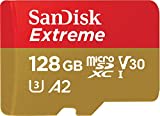 SanDisk Extreme microSDXC UHS-I Speicherkarte 128 GB für Actioncams und Drohnen + Adapter + RescuePRO Deluxe (bis zu 190 MB/s, A2, Class 10, U3, V30)