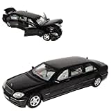 Sun Star Mercedes-Benz S-Klasse S 600 Pullman Schwarz Limousine W220 1998-2005 1/18 Modell Auto