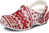 Crocs Klassische Clogs Retro Resort, Unisex, Erwachsene, Weihnachtspullover Druck, 38/39 EU, Weihnachtspullover Aufdruck, 38/39 EU