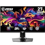 MSI MAG 271QPX QD-OLED 26.5 Zoll WQHD Gaming Monitor - 2560 x 1440 Quantum Dot OLED Panel, 360Hz / 0.03ms, 99.1% DCI-P3, ΔE≤2, DisplayHDR True Black 400 - DP 1.4a, HDMI 2.1, USB Type-C