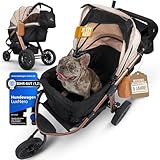 LuxNero Hundewagen, Hundebuggy [45 kg] Reisebuggy - Hundebox, Transporttasche, Buggy, Transportwagen Hunde & Katzen | Reise, Auto, Jogger