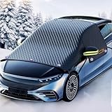 Maxee Frontscheibenabdeckung Winter, Windschutzscheibenabdeckung Auto 10 Magnet, Türgriffe abdecken, Scheibenabdeckung Abdeckung Auto Frontscheibe Für Die Gegen, Schnee, EIS, Frost, UV