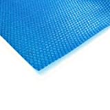 Zelsius Solarfolie, eckig | 6 x 4 m | blau | 400µ | Noppenfolie, schwimmend | Poolabdeckung, Solar Folie für Pool, Solarplane, Thermoplane, Wärmefolie, Poolsolarplane