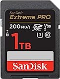 SanDisk Extreme PRO SDXC UHS-I Speicherkarte 1 TB (V30, Übertragungsgeschwindigkeit 200 MB/s, U3, 4K UHD Videos, SanDisk QuickFlow-Technologie, temperaturbeständig)