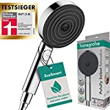 hansgrohe Pulsify Select S - wassersparender Duschkopf 9 l/min (EcoSmart), Handbrause mit 3 Strahlarten (Relaxation Version), Duschbrause (105mm), Sparduschkopf mit Antikalk-Funktion, Chrom, 24111000