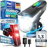 NEXTCOVER® Fahrradlicht Set - Das Original - mit [LightSense] Sensor & 11h Akkulaufzeit I USB aufladbar & wasserdicht I LED Fahrrad Licht vorne I Fahrradlampe & Fahrrad Rücklicht, Fahrradbeleuchtung