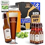 Heldengenuss - Bierbrauset Dunkles Bier - 5L Bier - [Echtes Brauerlebnis] - Bier brauen Set Mit Videoanleitung - Bier Geschenke für Männer