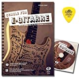 Schule für E-Gitarre von Michael Langer mit CD, Gratis-Download und Original Dunlop Plek - mit den größten Hits der Rockgeschichte Gitarre lernen