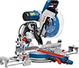 Bosch Professional Kappsäge Gehrungssäge GCM 12 GDL (2000 Watt, inkl. Doppellinienlaser, Kreissägeblatt, Spannzange, Sägeblattdurchmesser: 305mm)