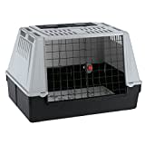 Ferplast Autotransportbox für Hunde Autobox für Hunde Atlas CAR 100, Hundetransportbox Hundebox fü Auto mit Sicherheitshaken, Hervorragende Belüftung, 100 x 60 x h 66 cm.