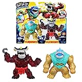 Heroes of GOO JIT Zu Deep GOO Sea Versus-Pack mit 2 exklusiven Figuren; Tidal Smash Thrash vs Hammerhook; Super Stretchy Actionfiguren mit unterschiedlichen Schleim- & Glibberfüllungen