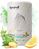 Superfood-Pulver Pure Greens mit Ashwagandha, Spirulina-Pulver, Ingwer, Brokkolisprossen, Spinatpulver usw | Leckeres Smoothie-Bowl-Pulver für Sportler (300g)